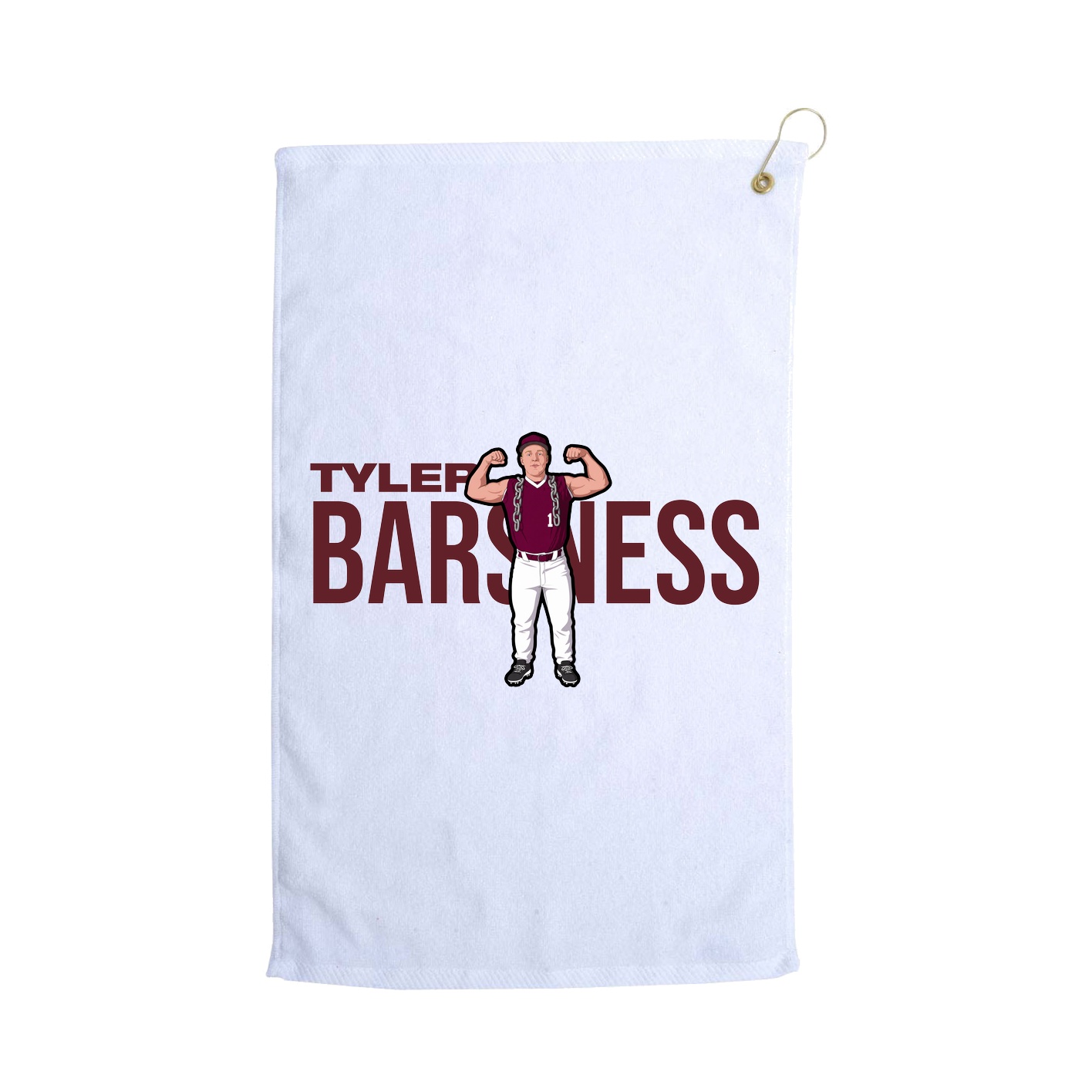 Golf Towel — Player Name in White
