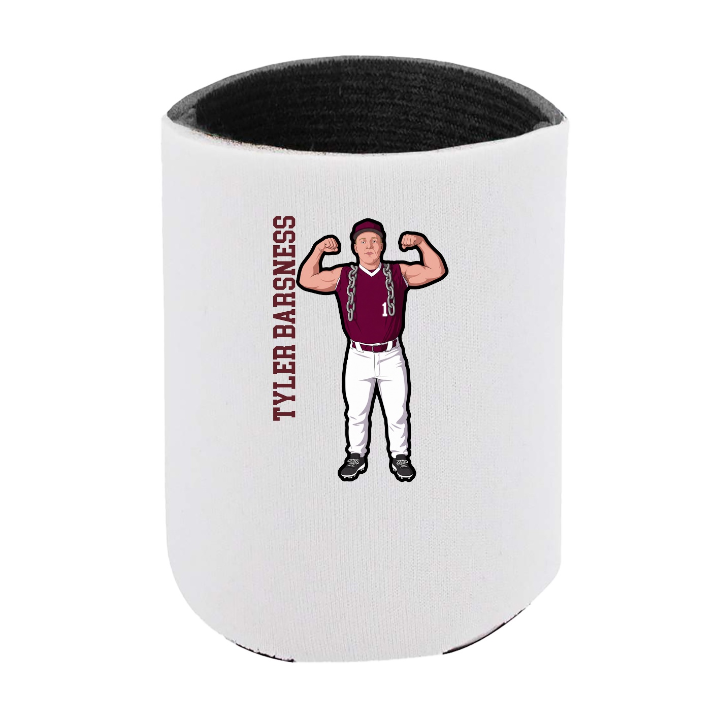 Can Holder — Name Vertical in White