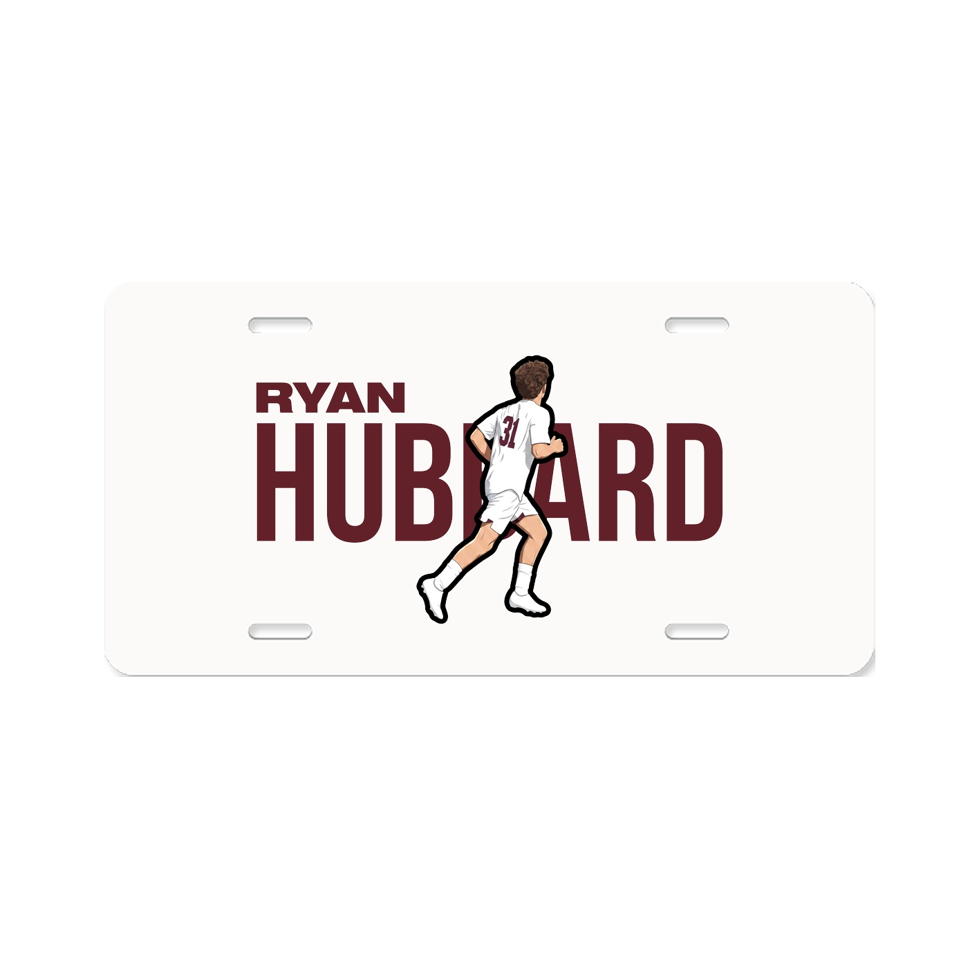License Plate — Player Name in Classic