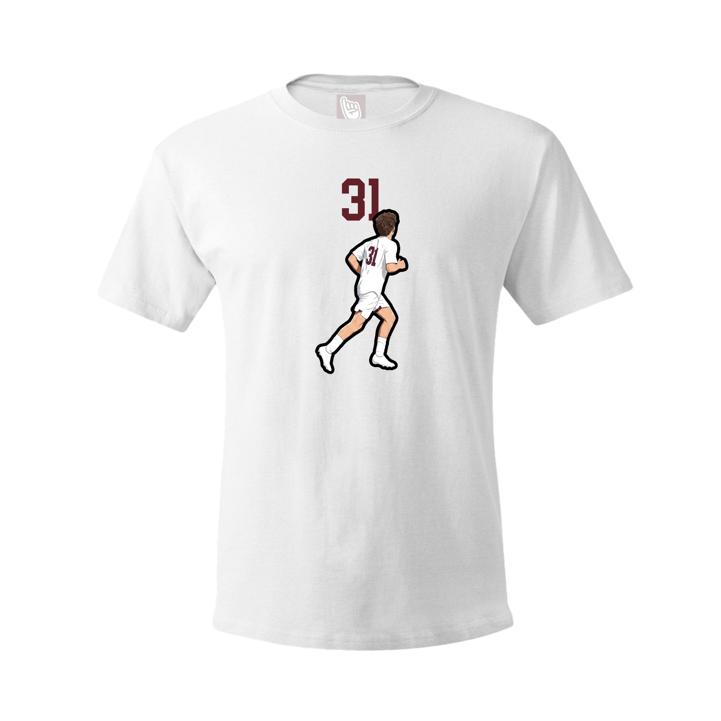 Tee — Number Top in White