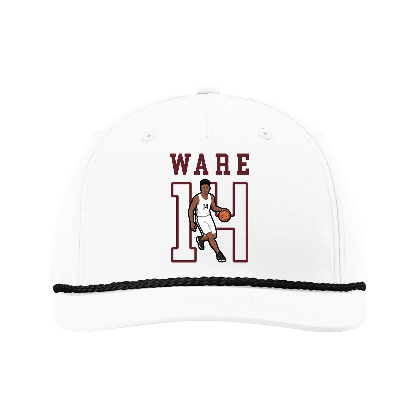 Five-Panel Classic Rope Cap — Shirsey in White