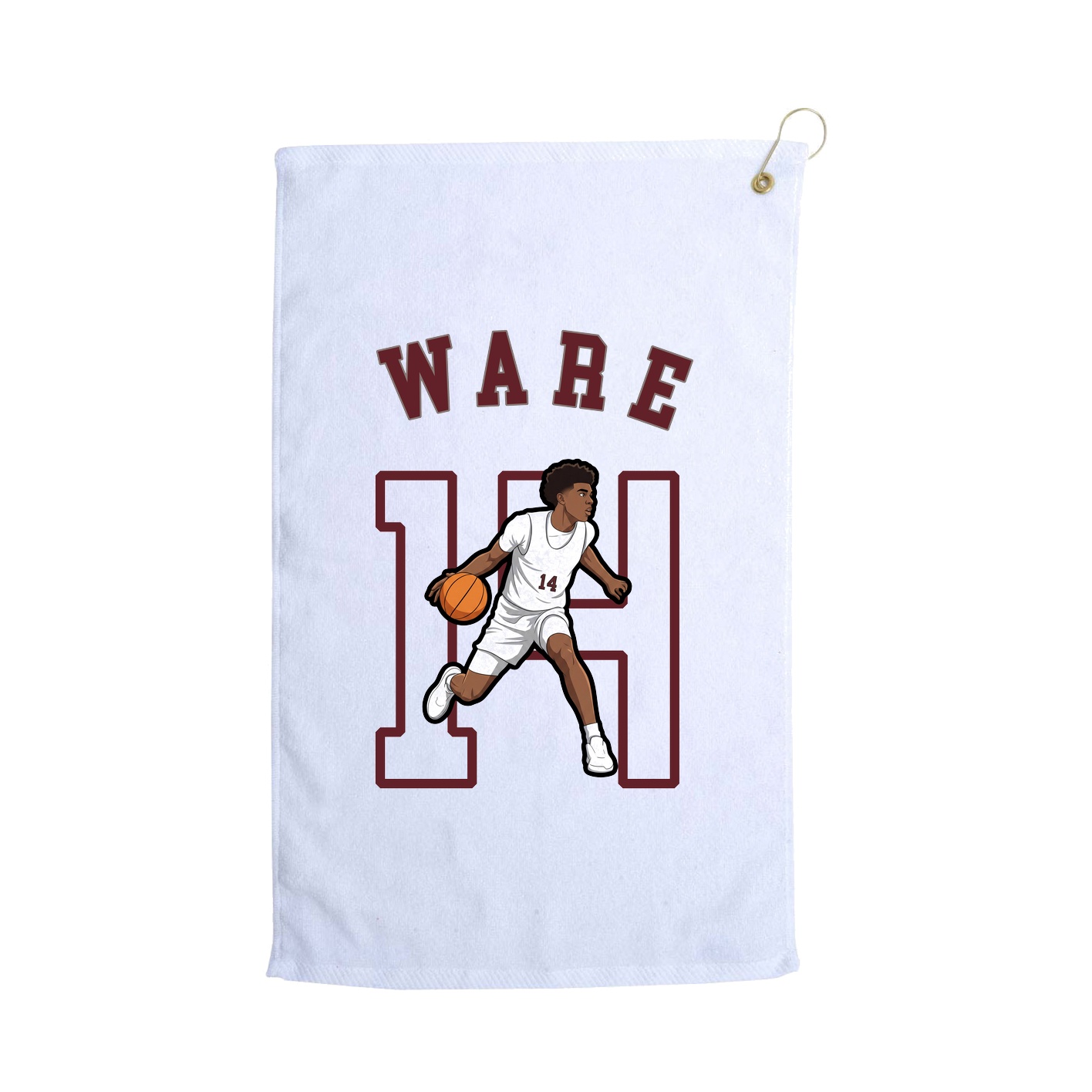 Golf Towel — Shirsey Arch in White