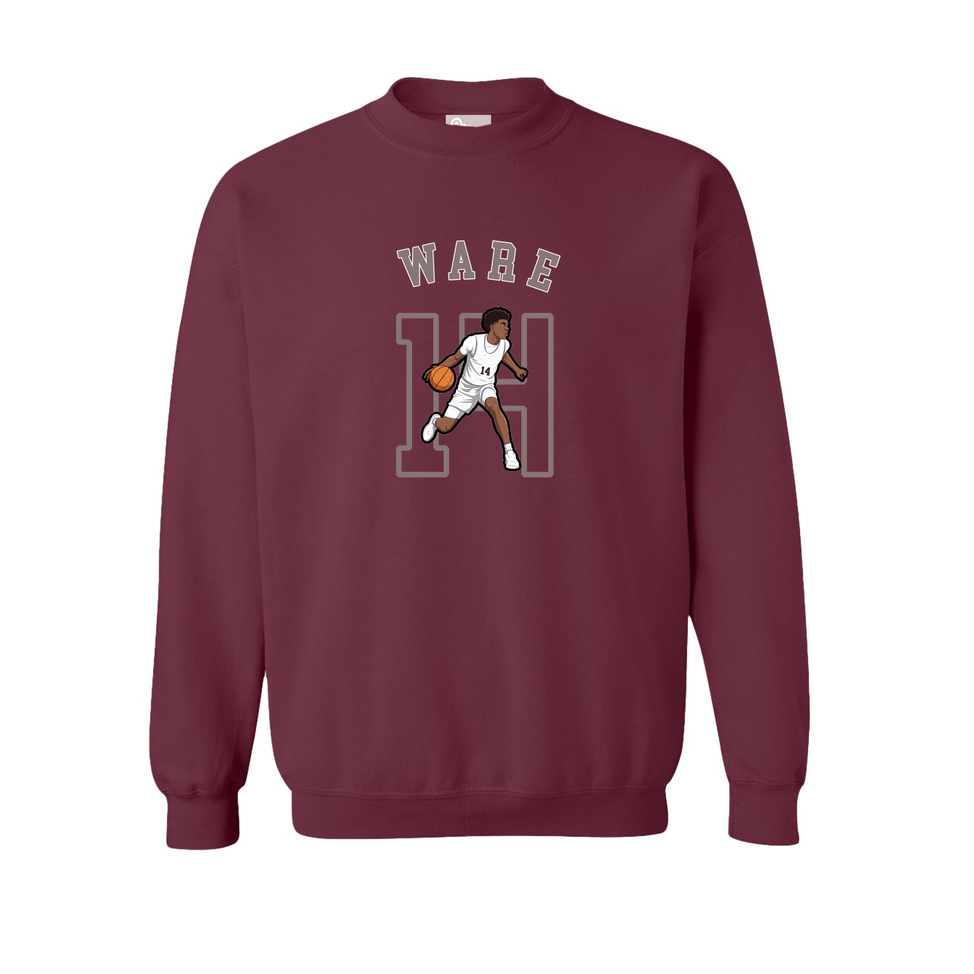 Fleece Crew — Shirsey Arch in Maroon