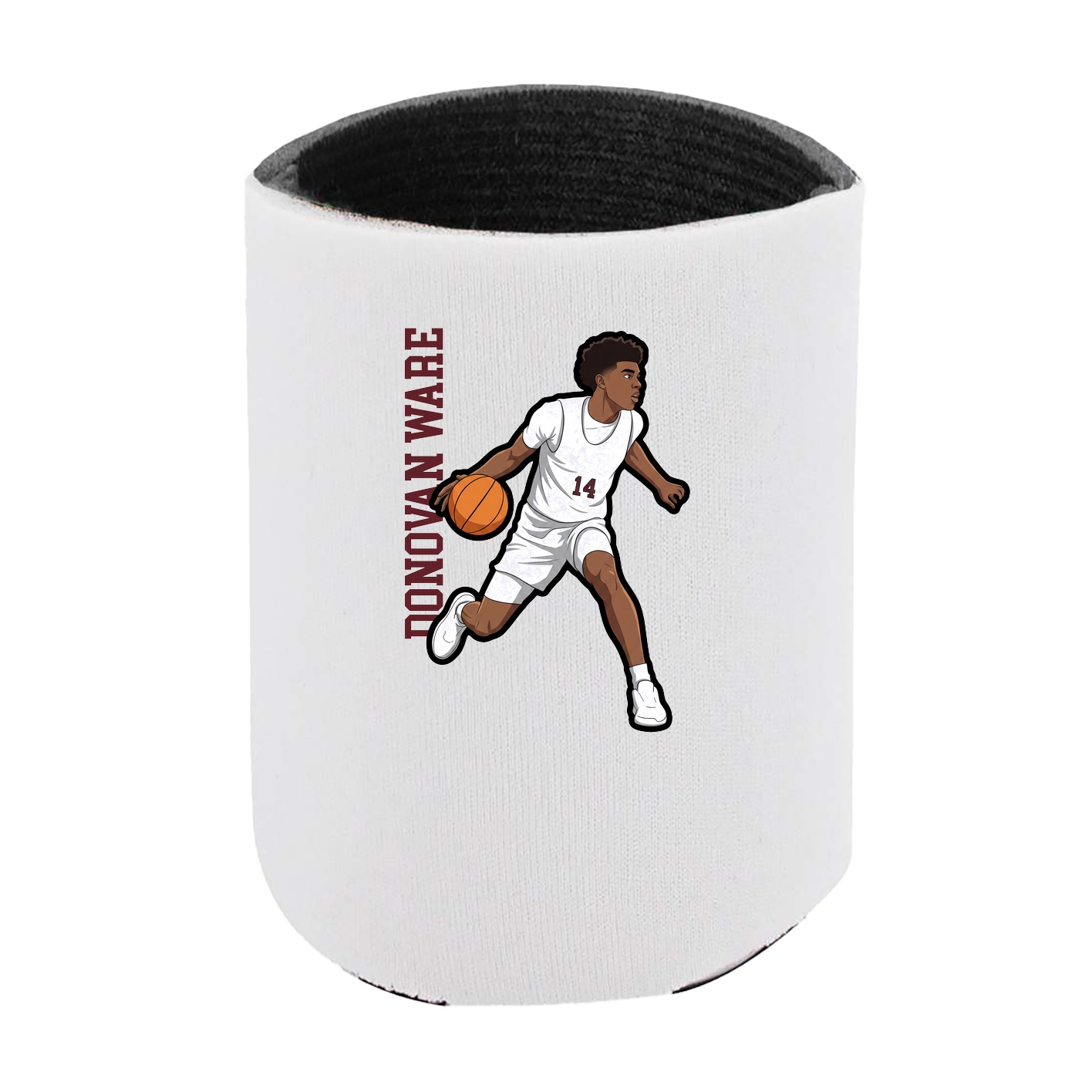 Can Holder — Name Vertical in White