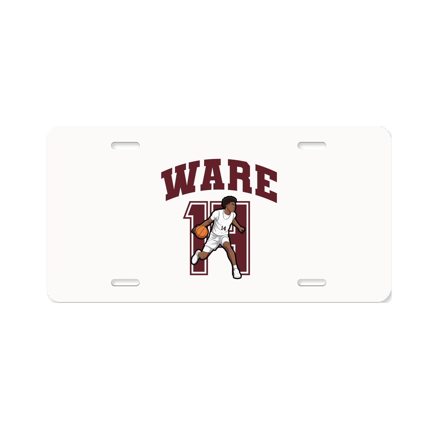 License Plate — Number in Classic