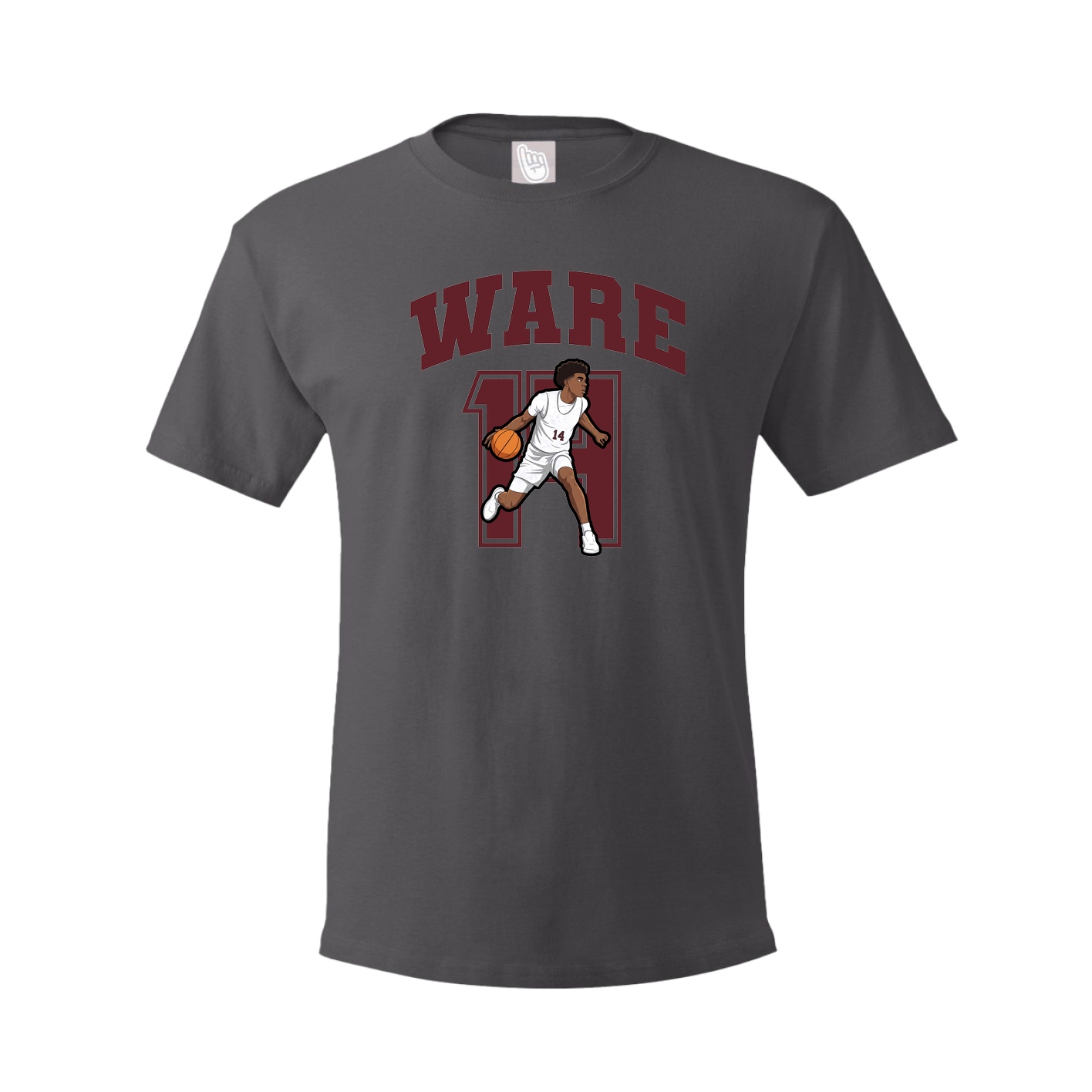 Tee — Number in Grey