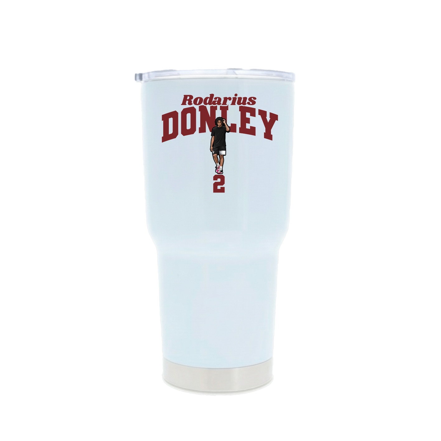 30oz Stainless Steel Tumbler — Signature Arch in White