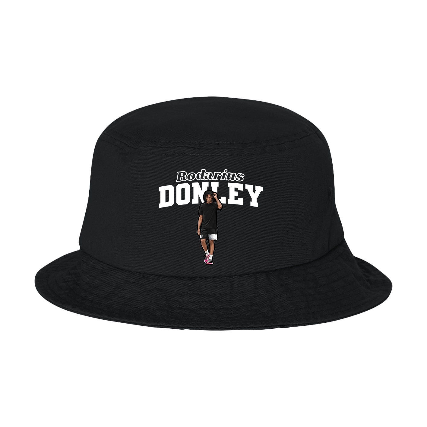 Bucket Cap — Name Arch in Black
