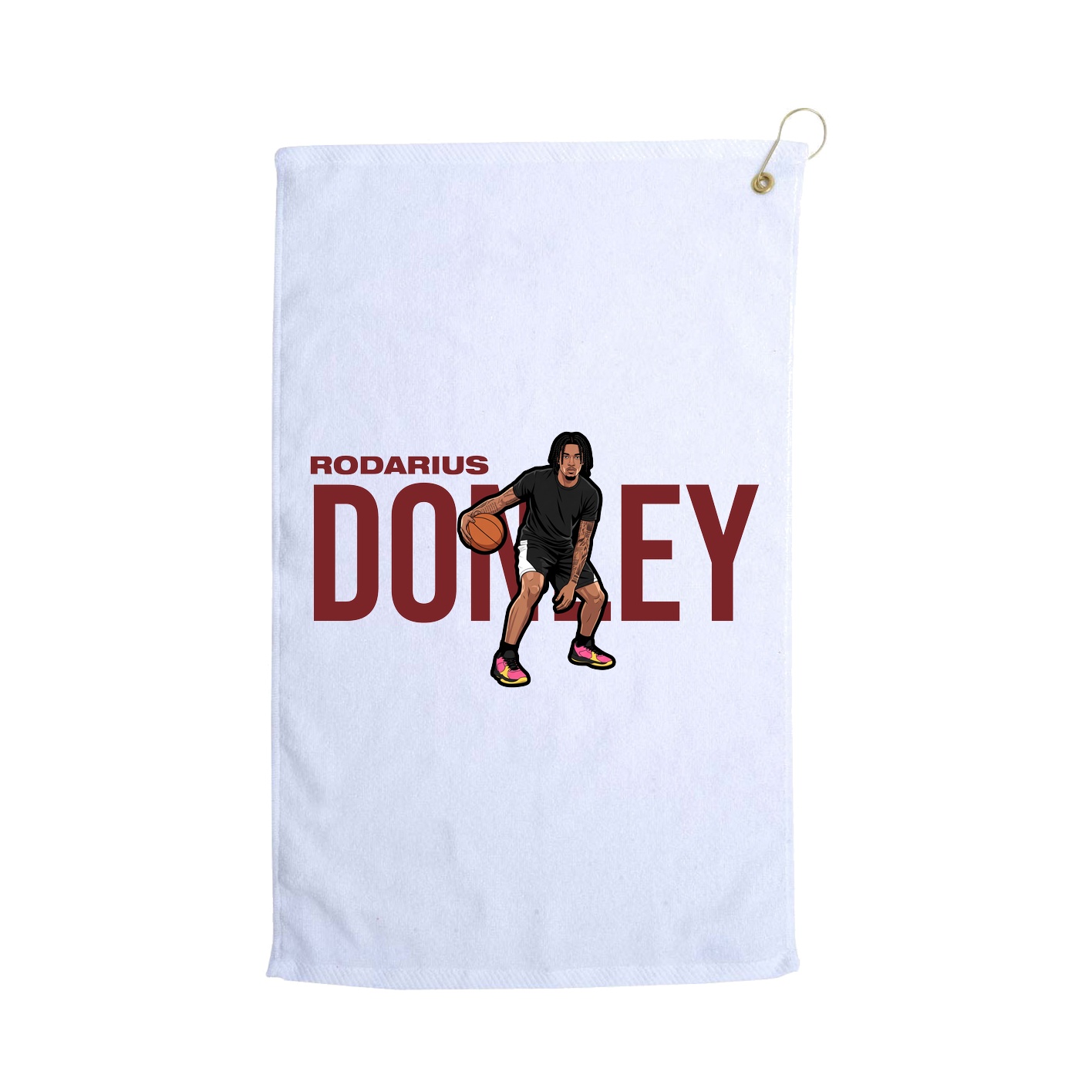 Golf Towel — Player Name in White