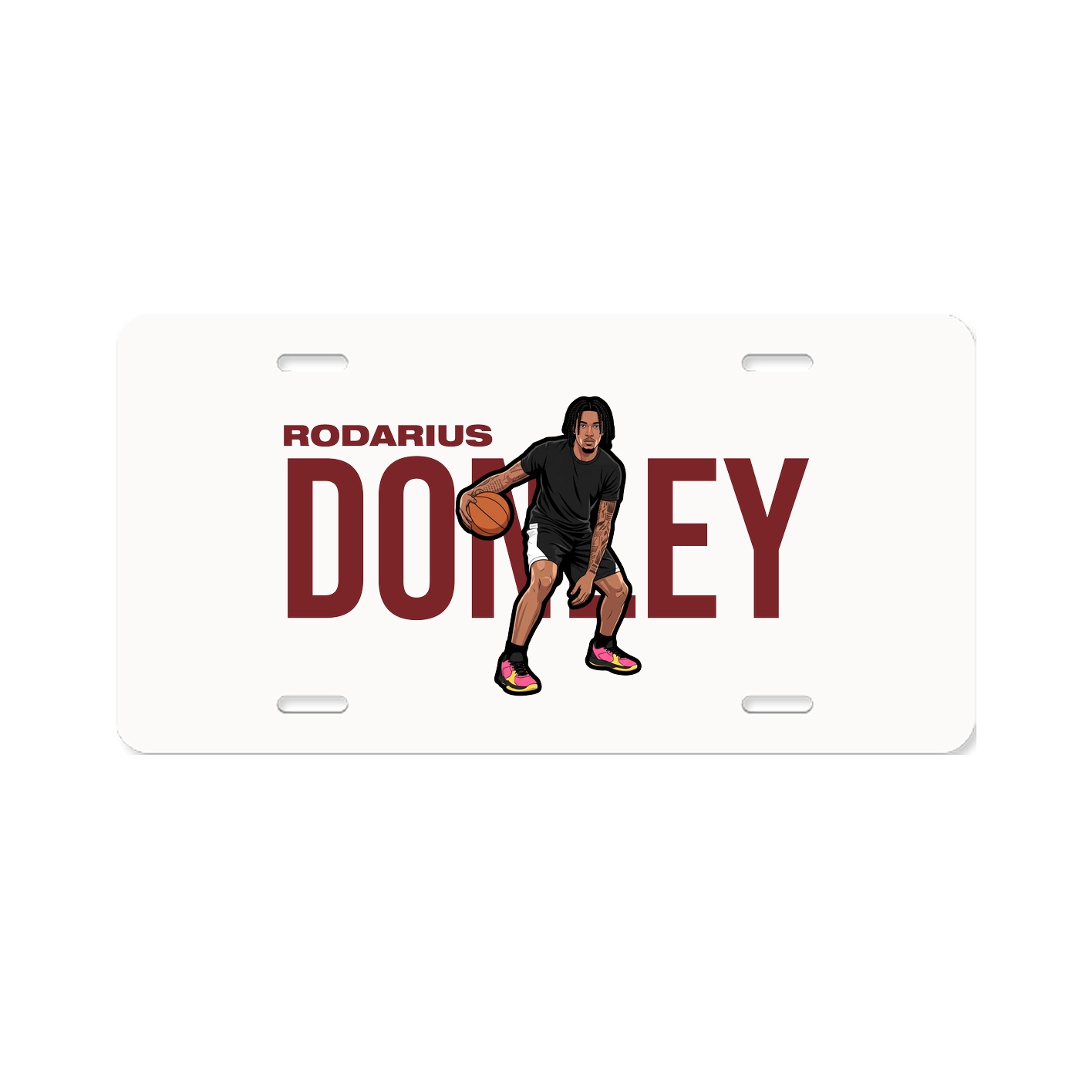 License Plate — Player Name in Classic