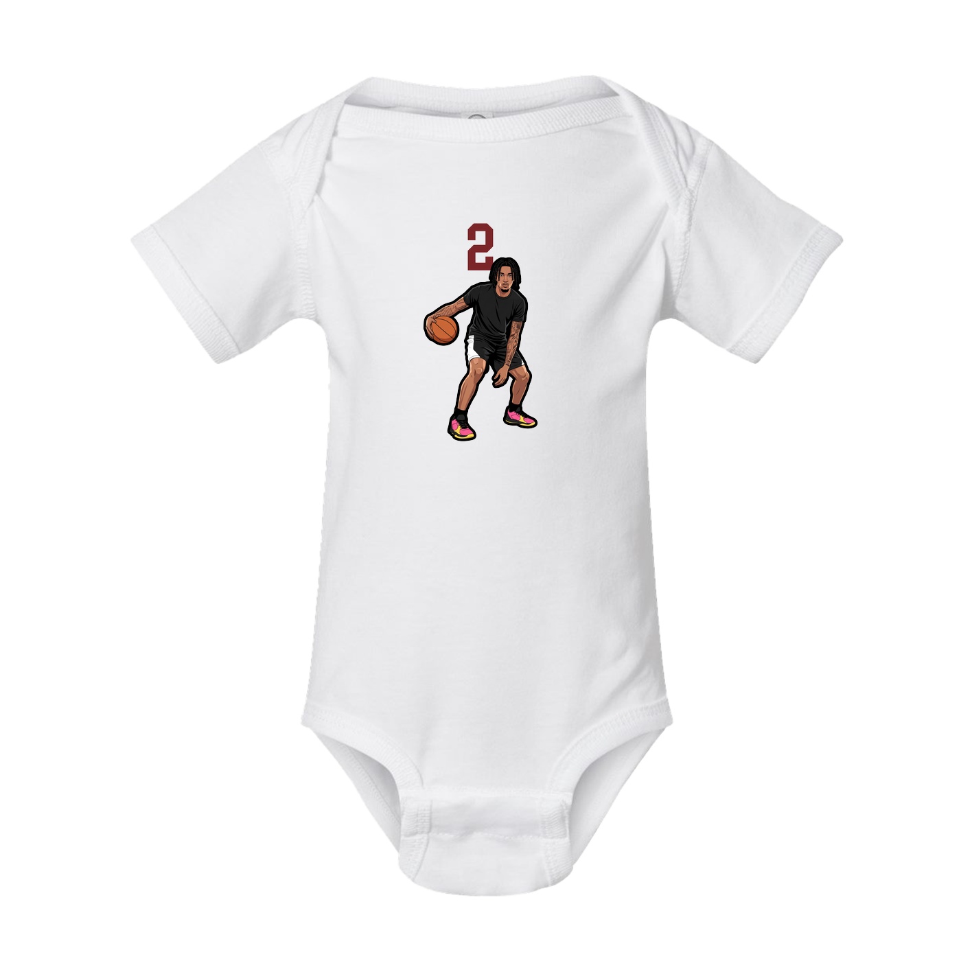 Baby Onesie — Number Top in White