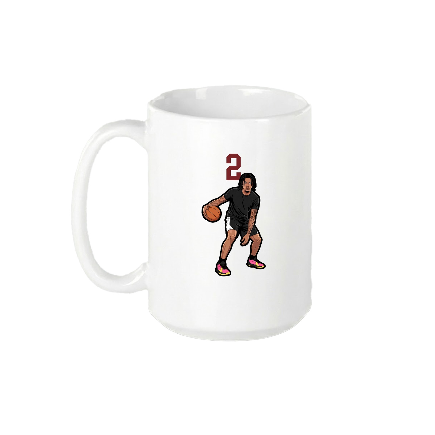 15oz Coffee Mug — Number Top in White
