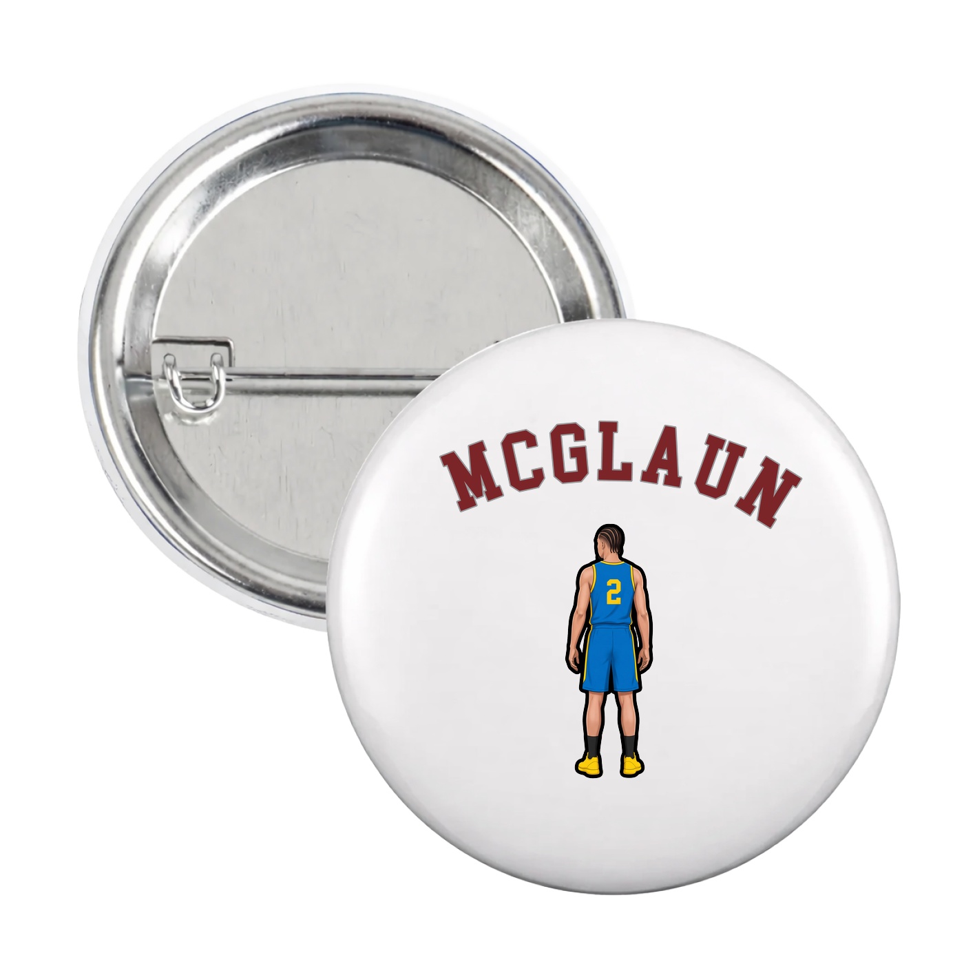 Game Day Button — Shirsey Arch in White