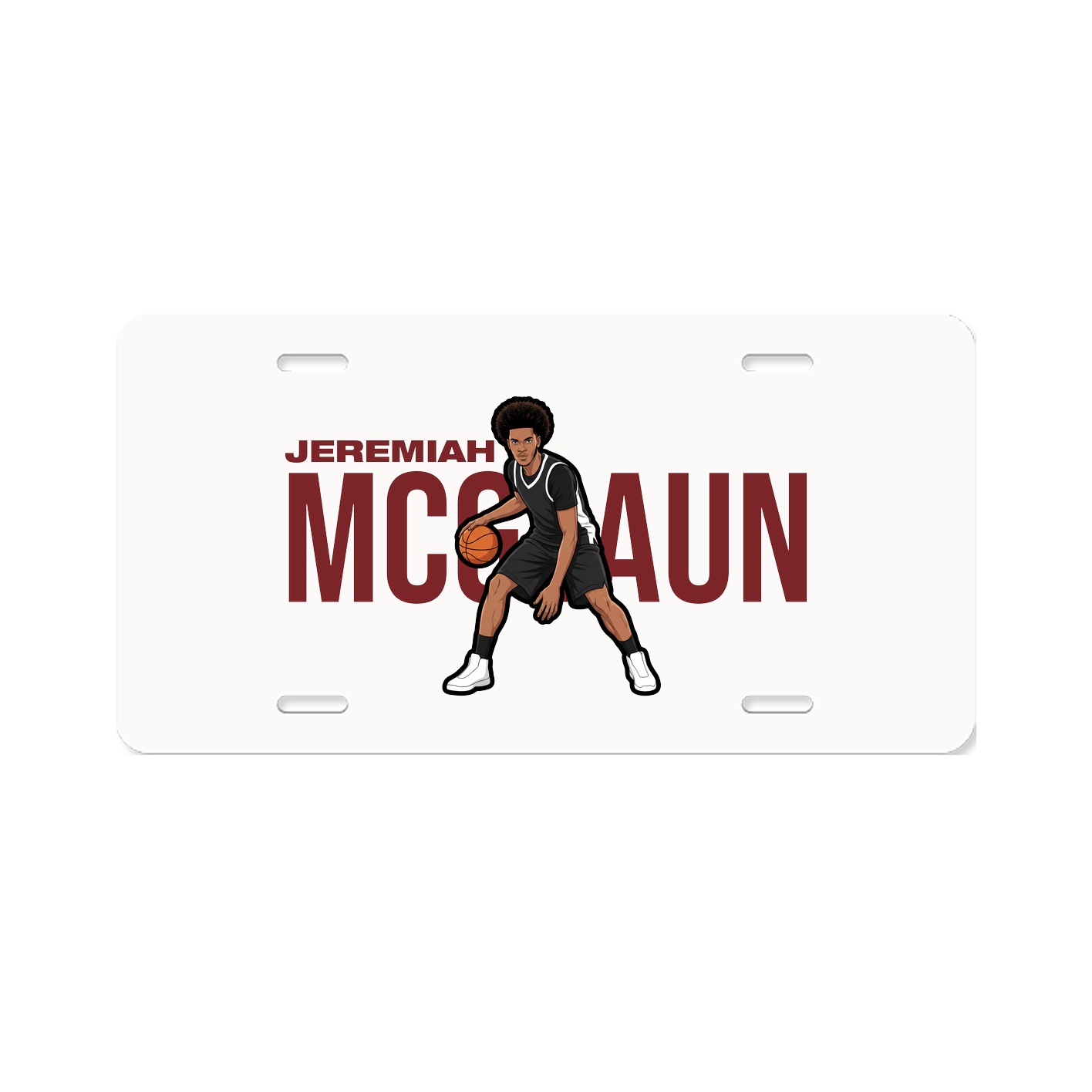 License Plate — Player Name in Classic