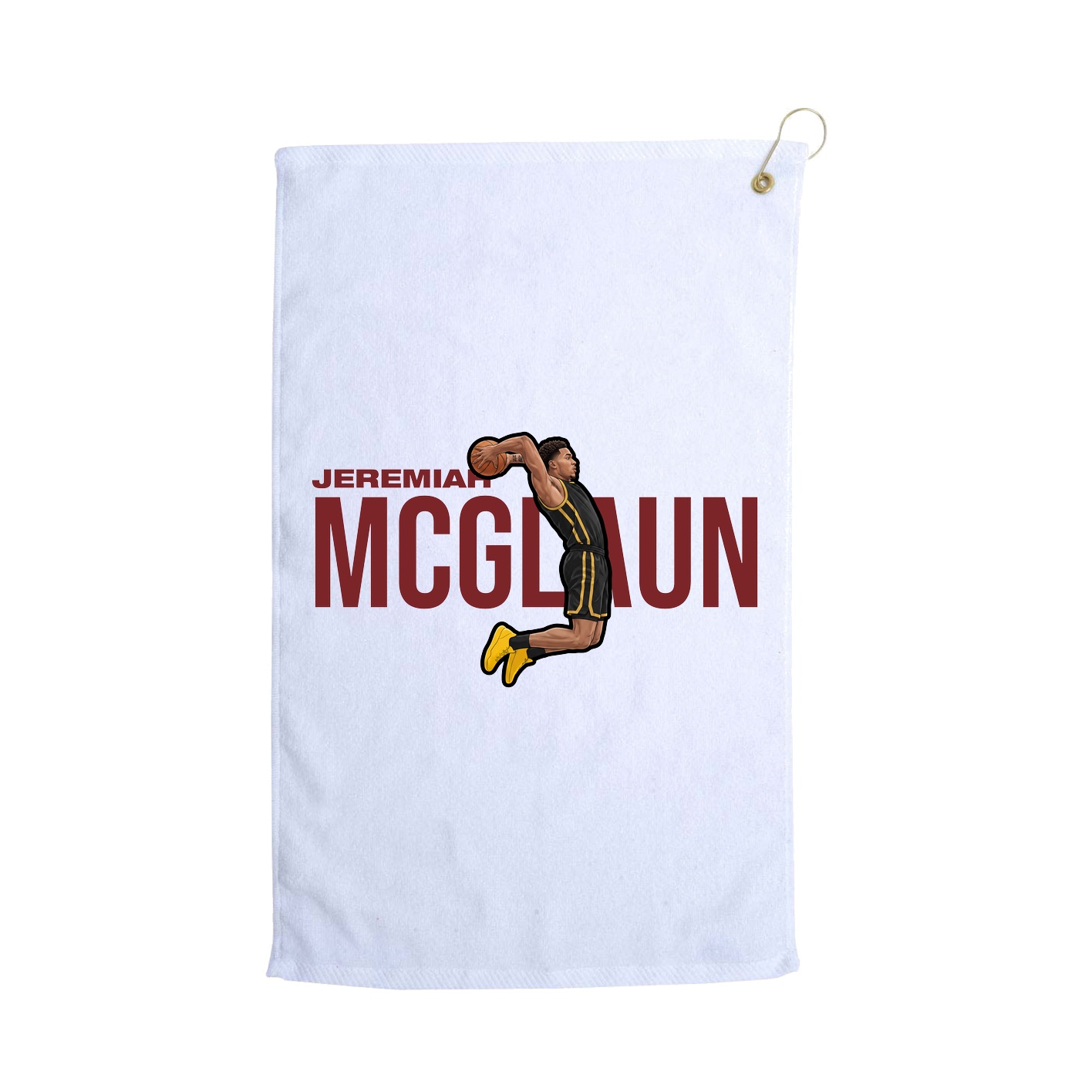Golf Towel — Player Name in White