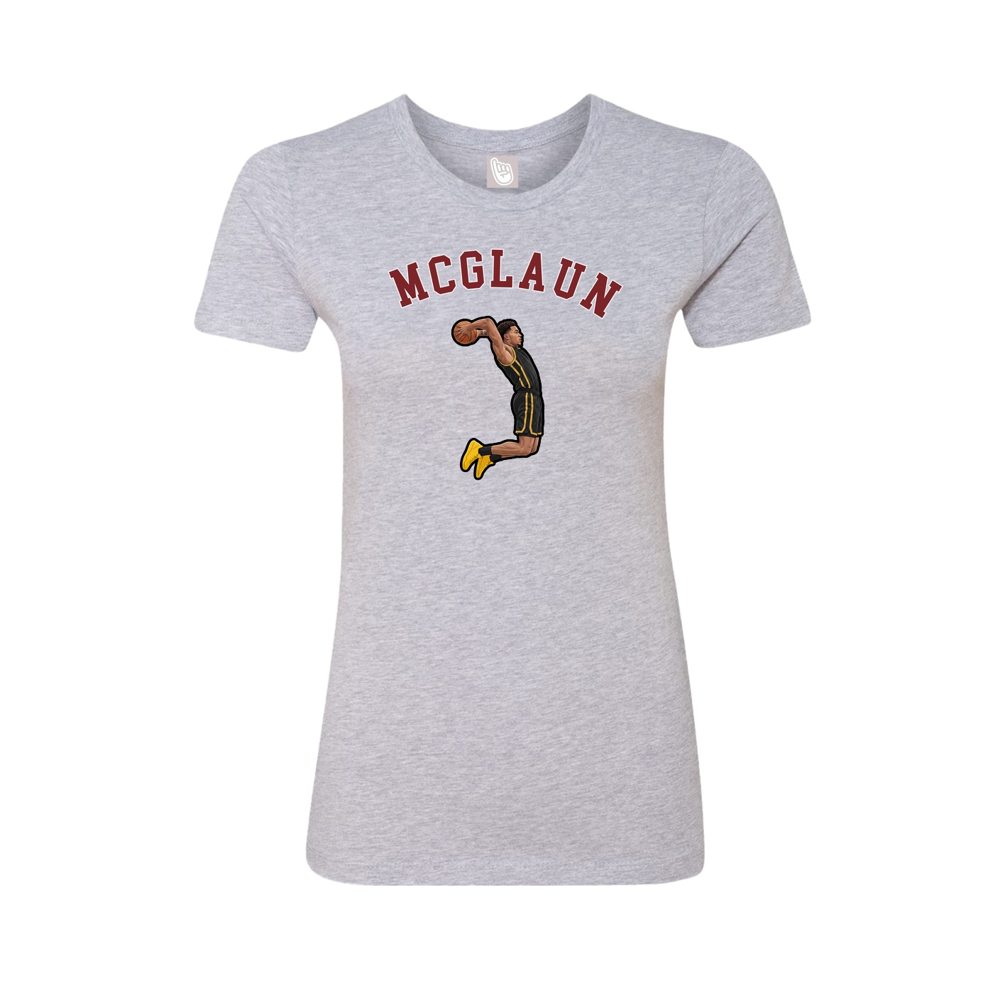 Fitted Women's Tee — Shirsey Arch in Grey
