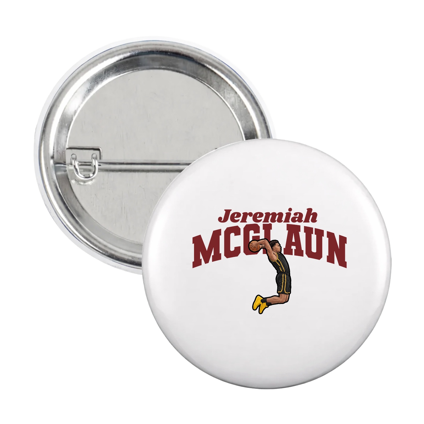 Game Day Button — Signature Arch in White