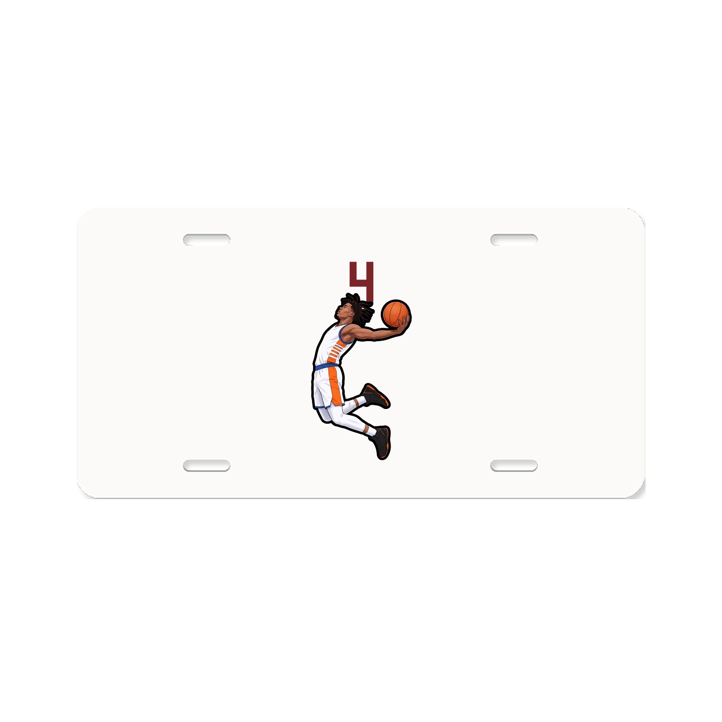 License Plate — Number Top in Classic