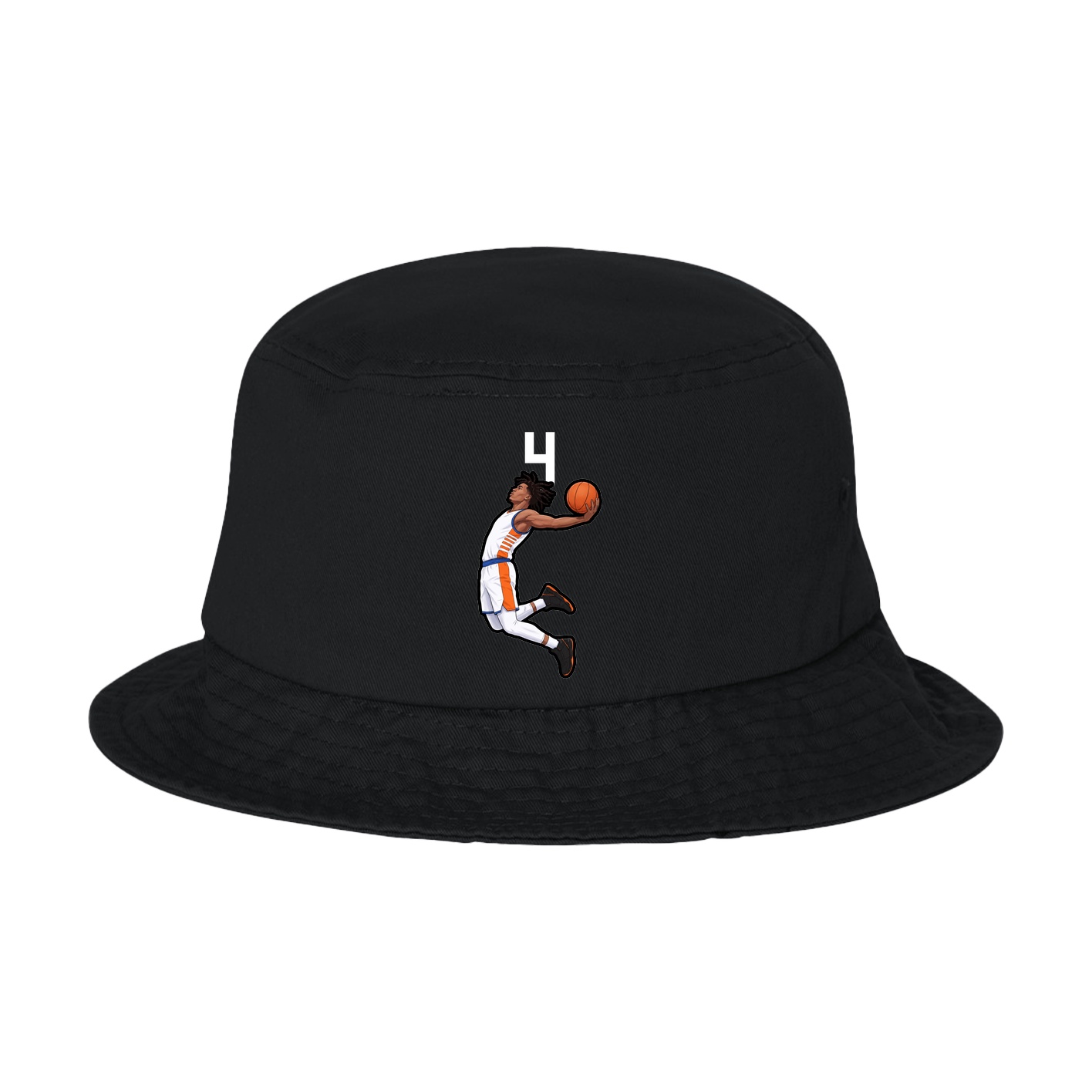 Bucket Cap — Number Top in Black