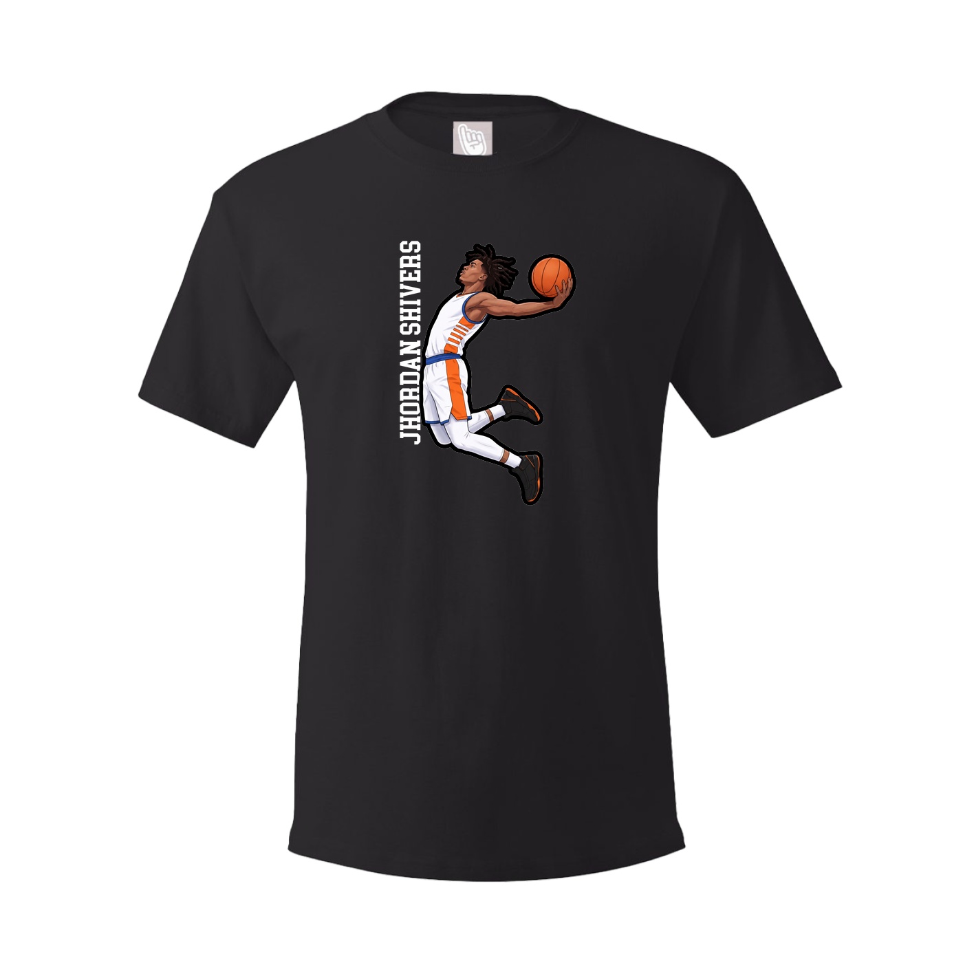 Tee — Name Vertical in Black