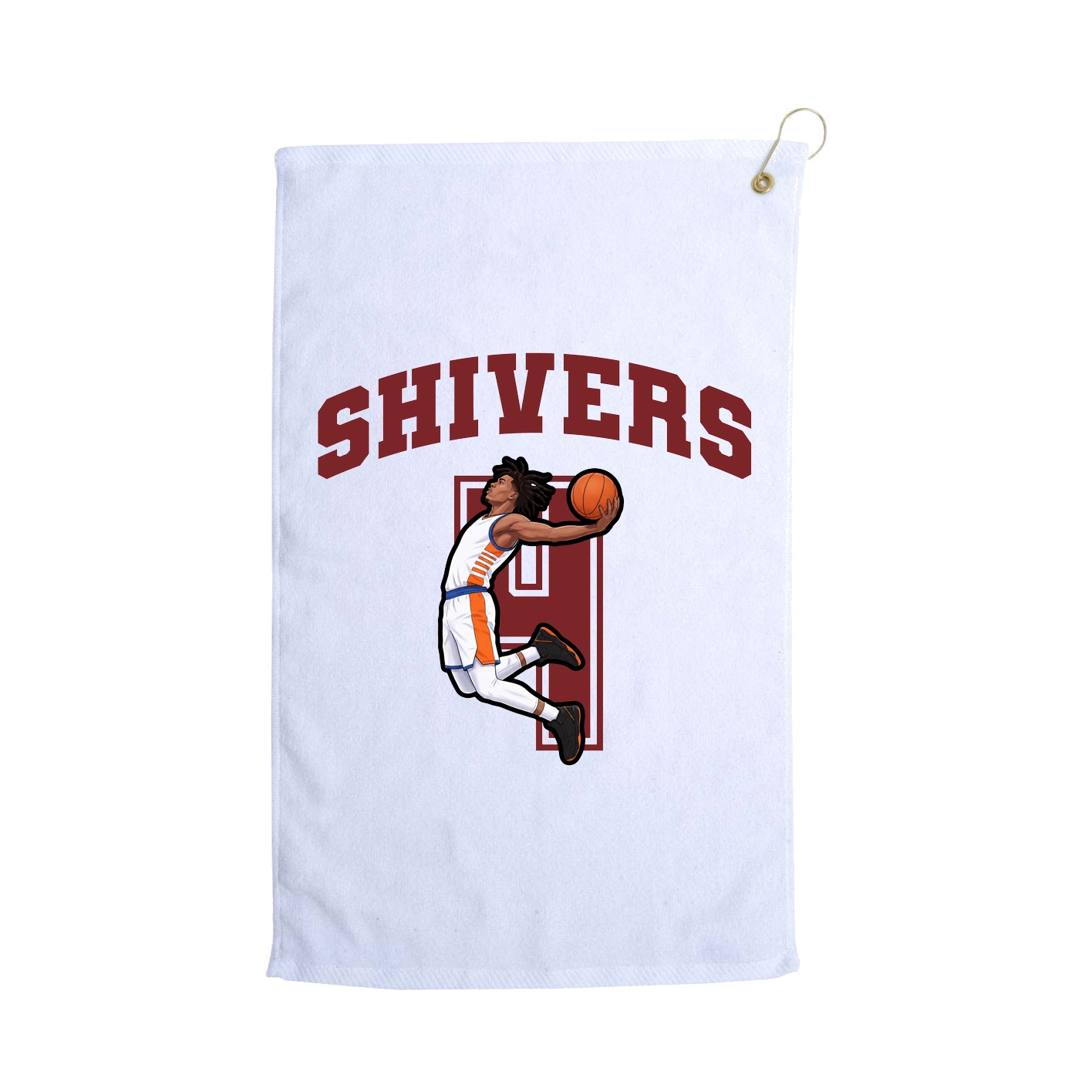 Golf Towel — Number in White