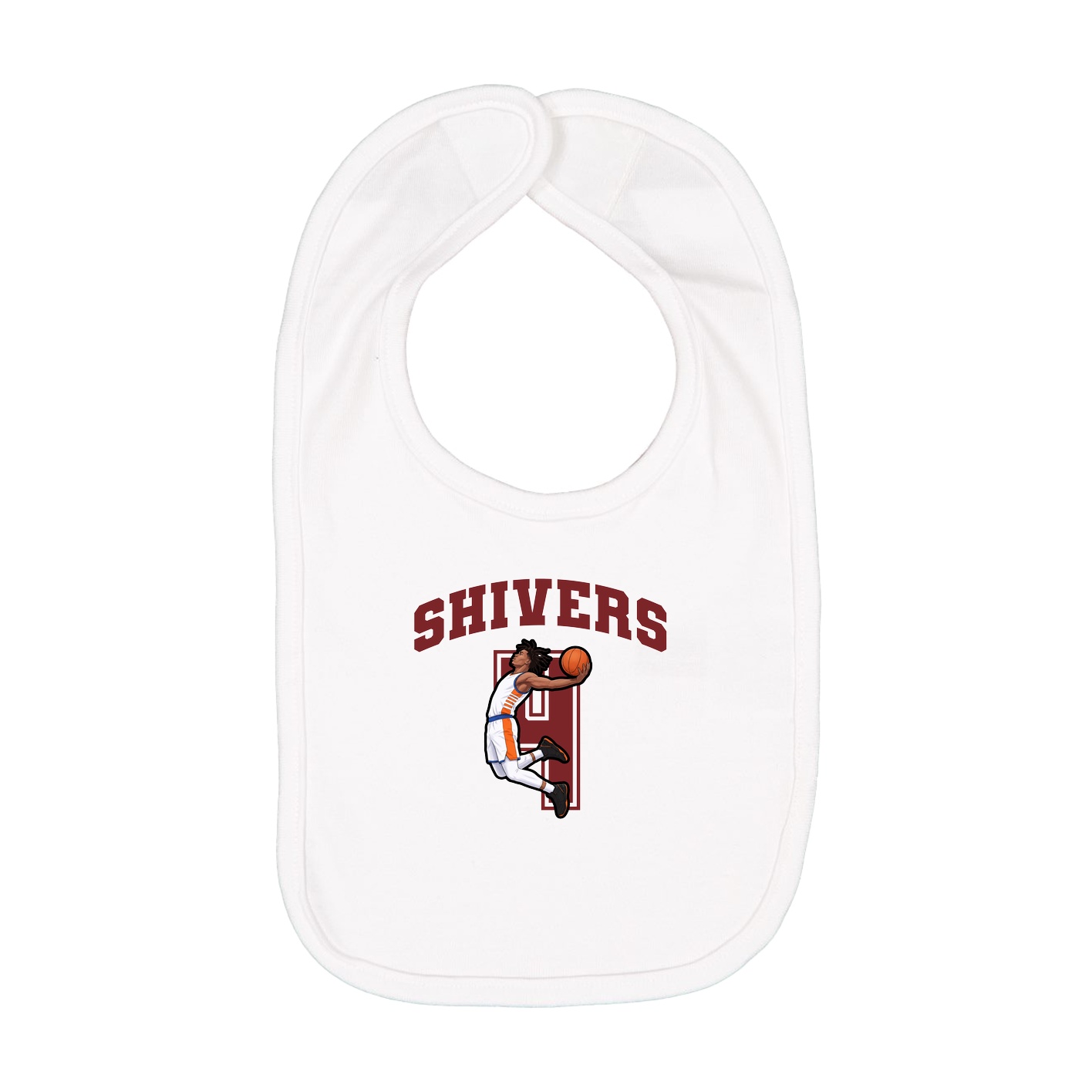 Infant Bib — Number in White