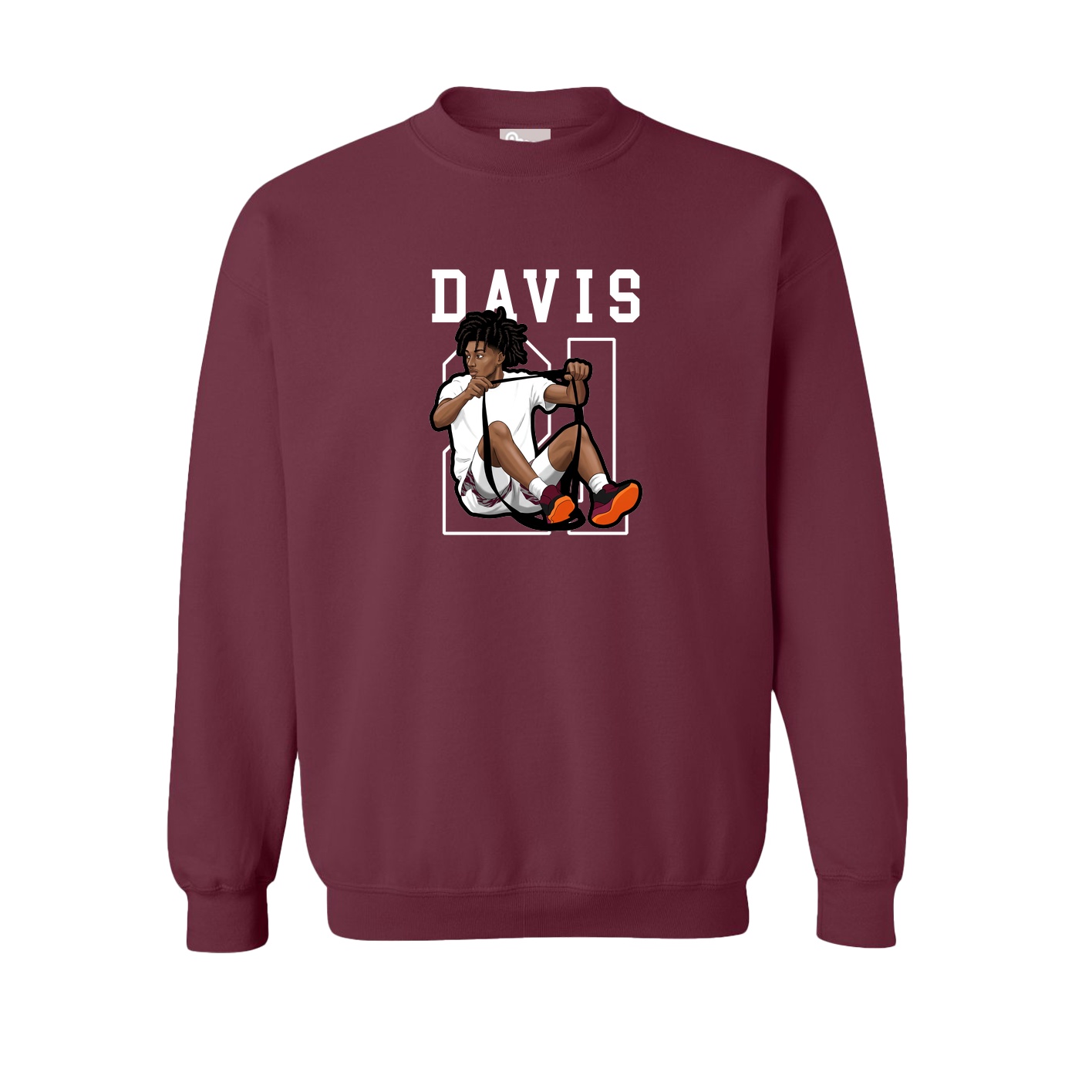 Fleece Crew — Shirsey in Maroon