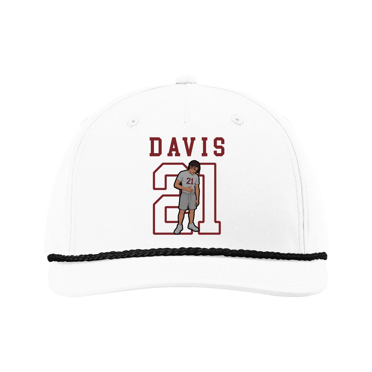 Five-Panel Classic Rope Cap — Shirsey in White