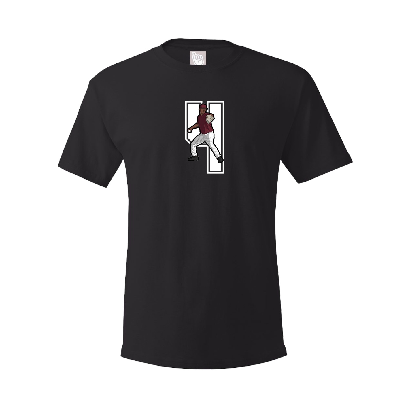Youth Tee — Number in Black