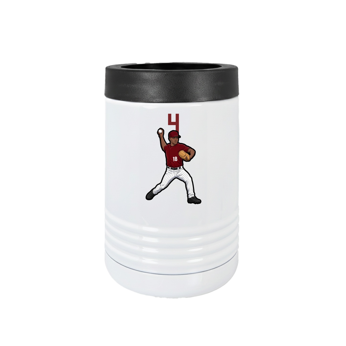 Beverage Holder — Number Top in White