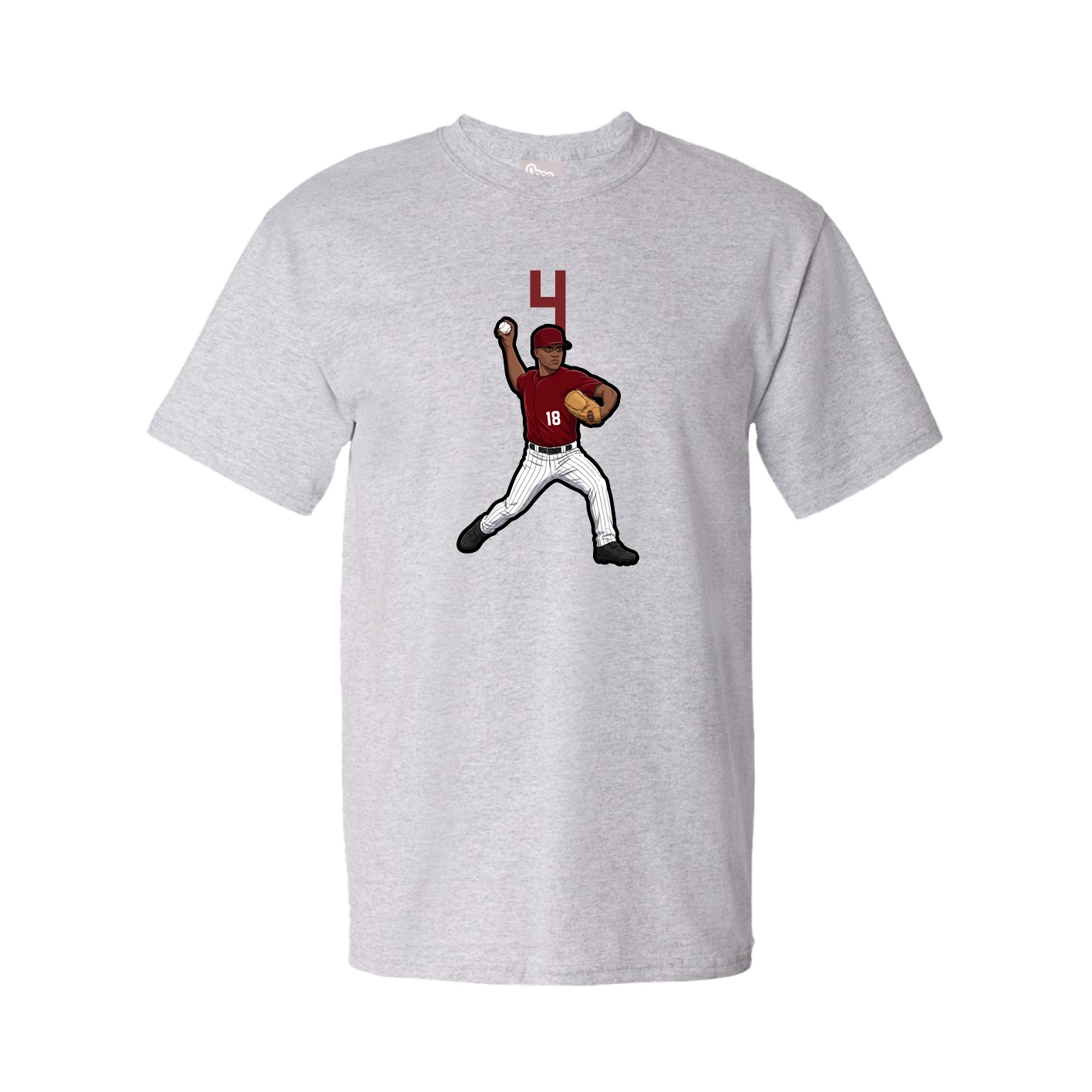 Tee — Number Top in Grey