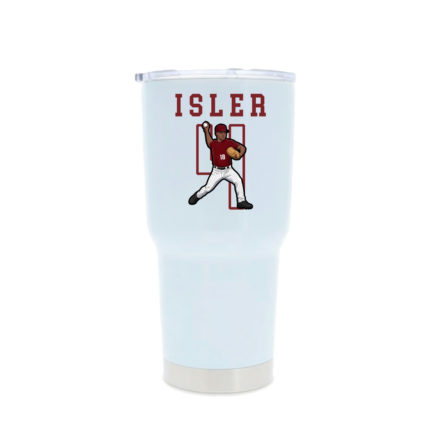 30oz Stainless Steel Tumbler — Shirsey in White