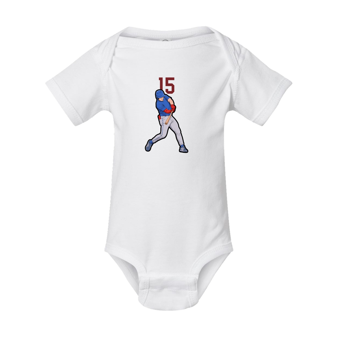 Baby Onesie — Number Top in White
