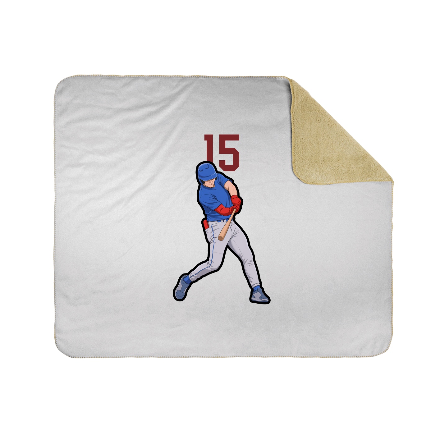 Throw Blanket — Number Top in White