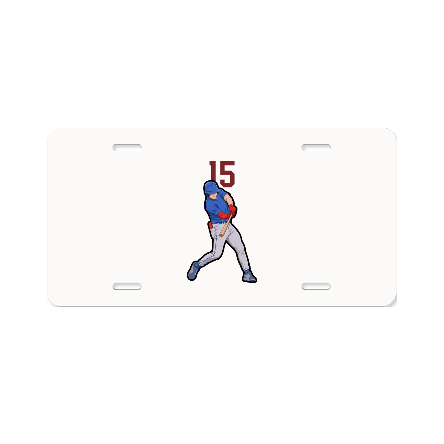 License Plate — Number Top in Classic