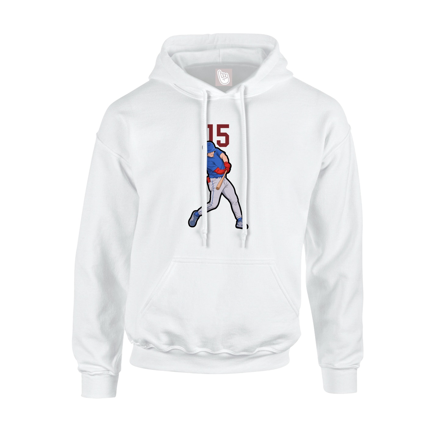 Hoodie — Number Top in White