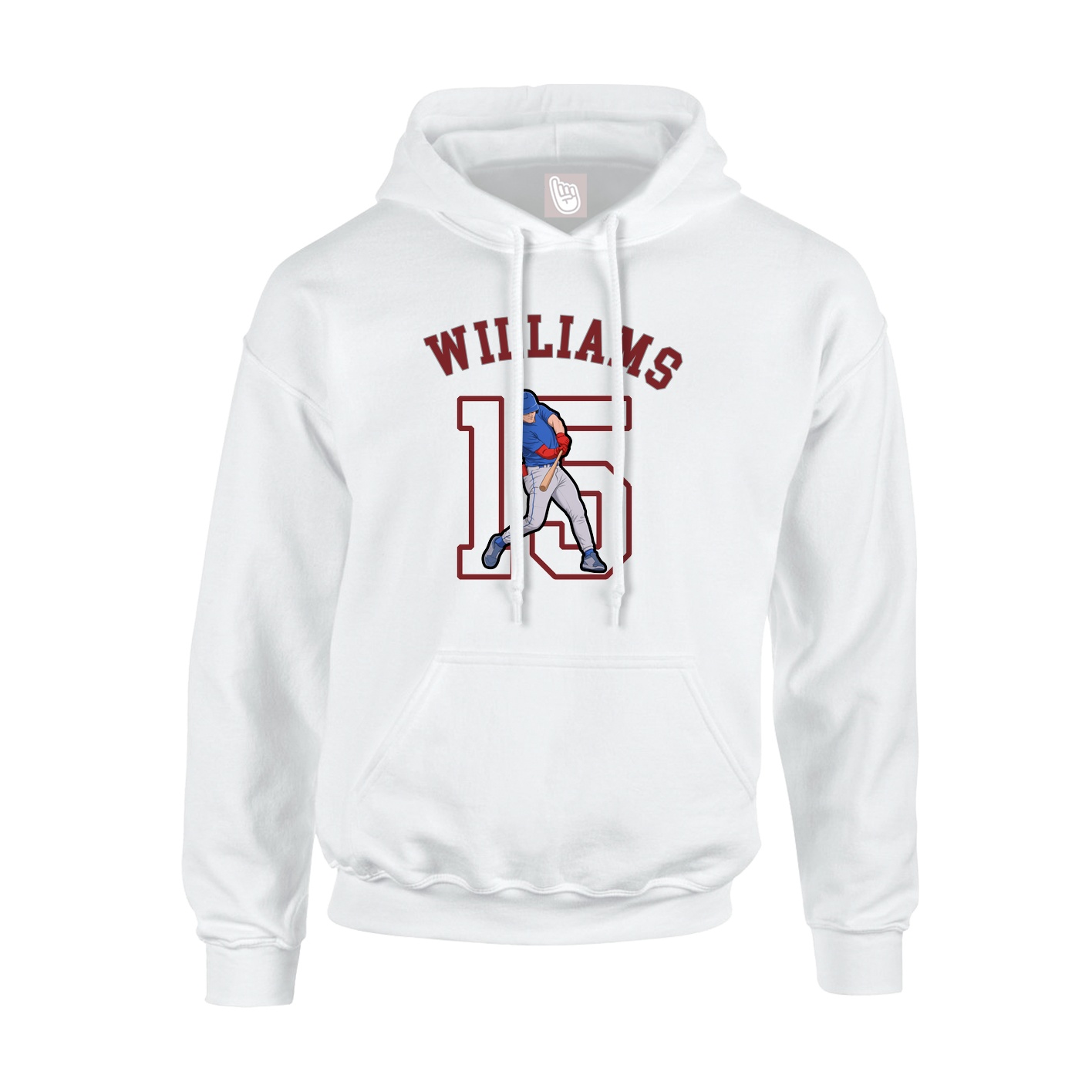 Youth Hoodie — Shirsey Arch in White