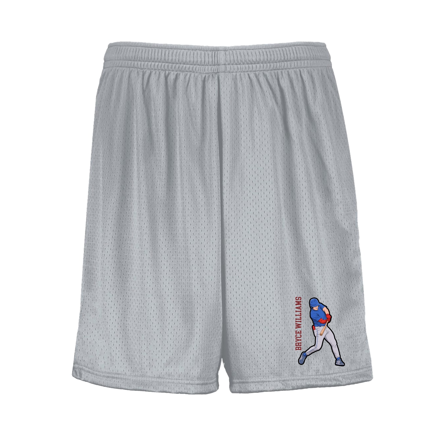 Shorts — Name Vertical in Silver