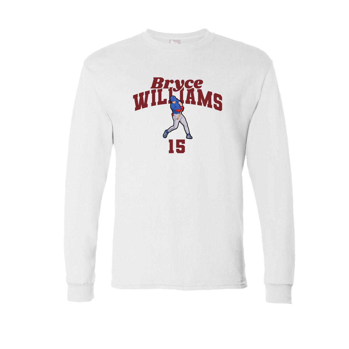 Long Sleeve Tee — Signature Arch in White