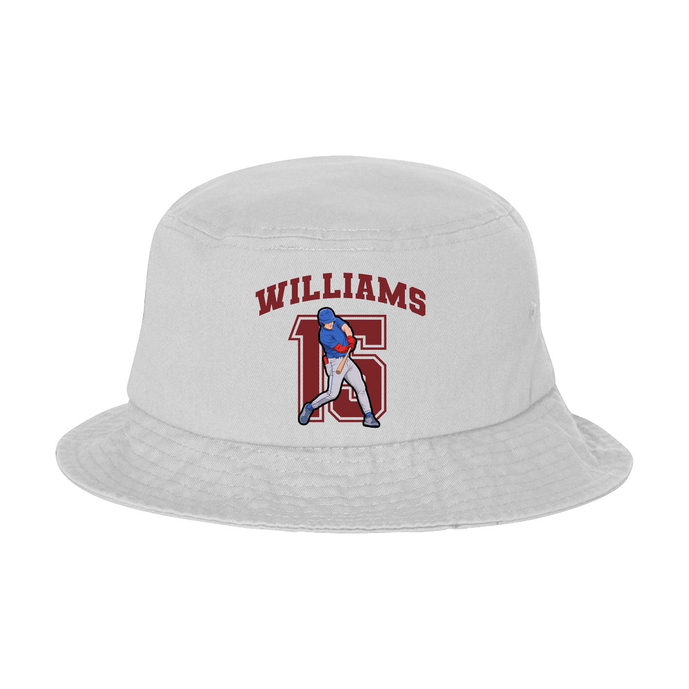 Bucket Cap — Number in White