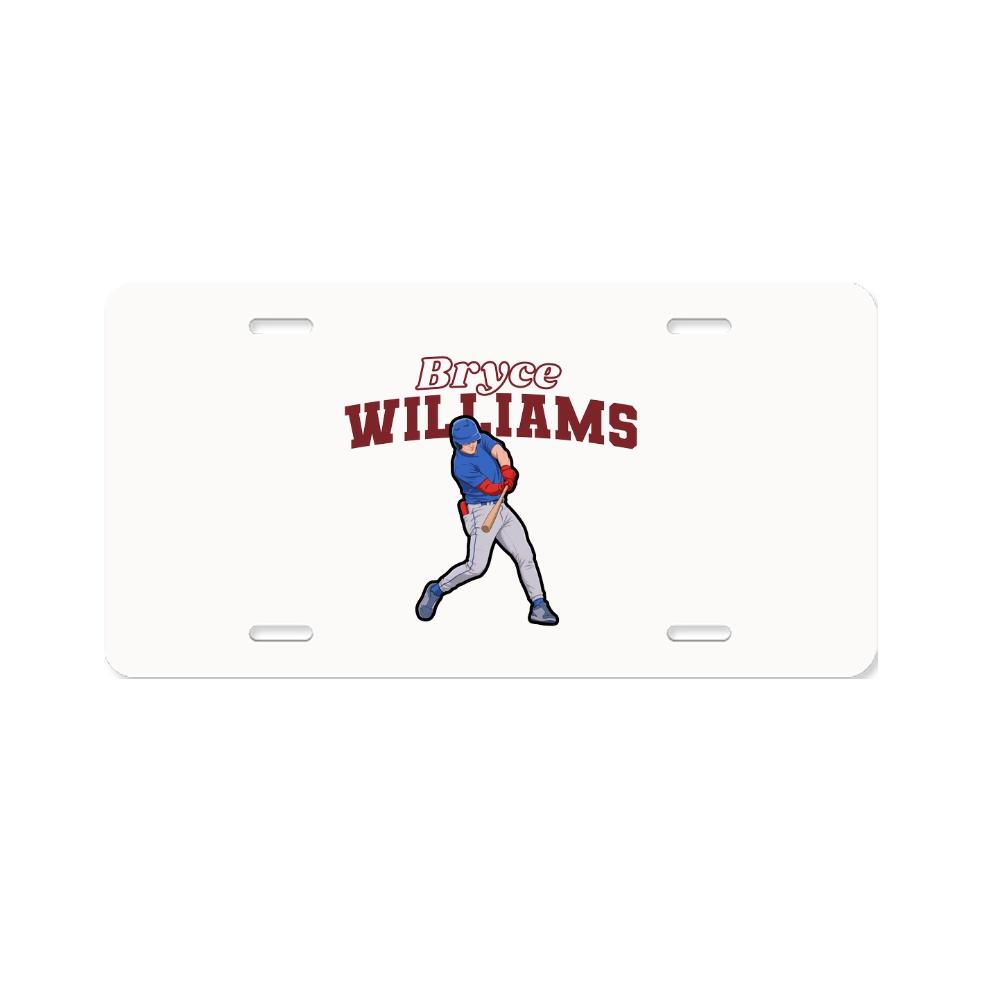 License Plate — Name Arch in Classic