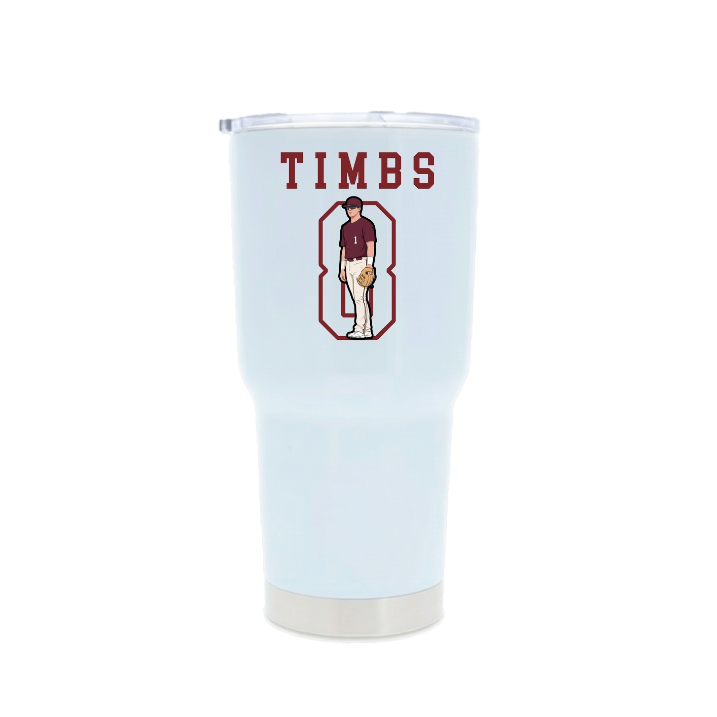 30oz Stainless Steel Tumbler — Shirsey in White