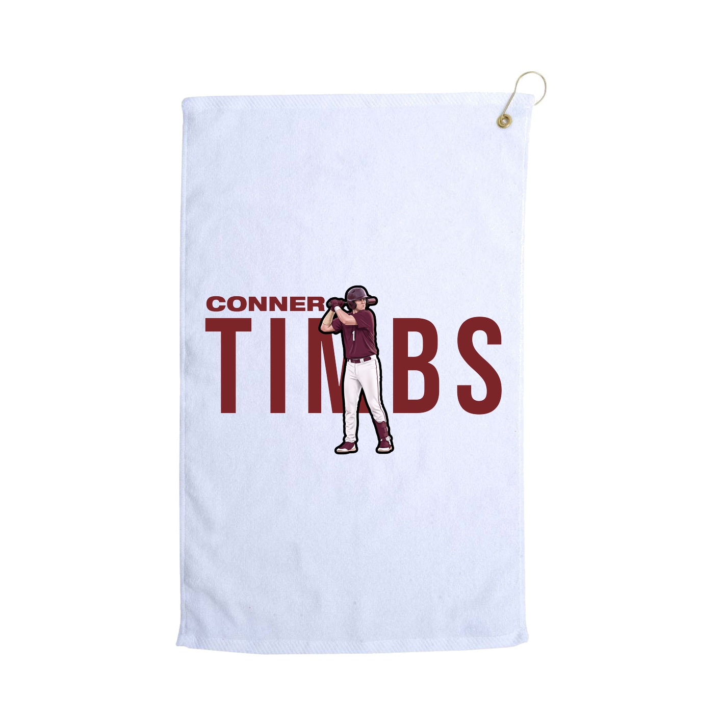 Golf Towel — Player Name in White