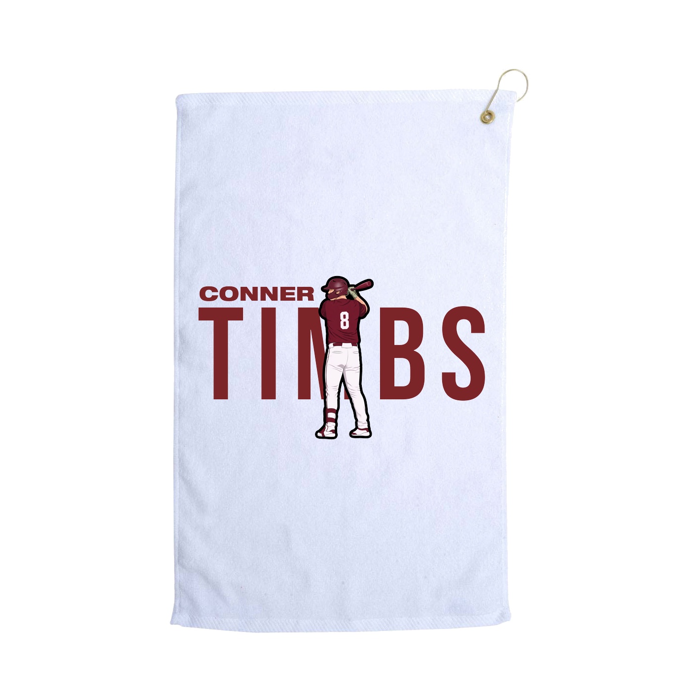 Golf Towel — Player Name in White