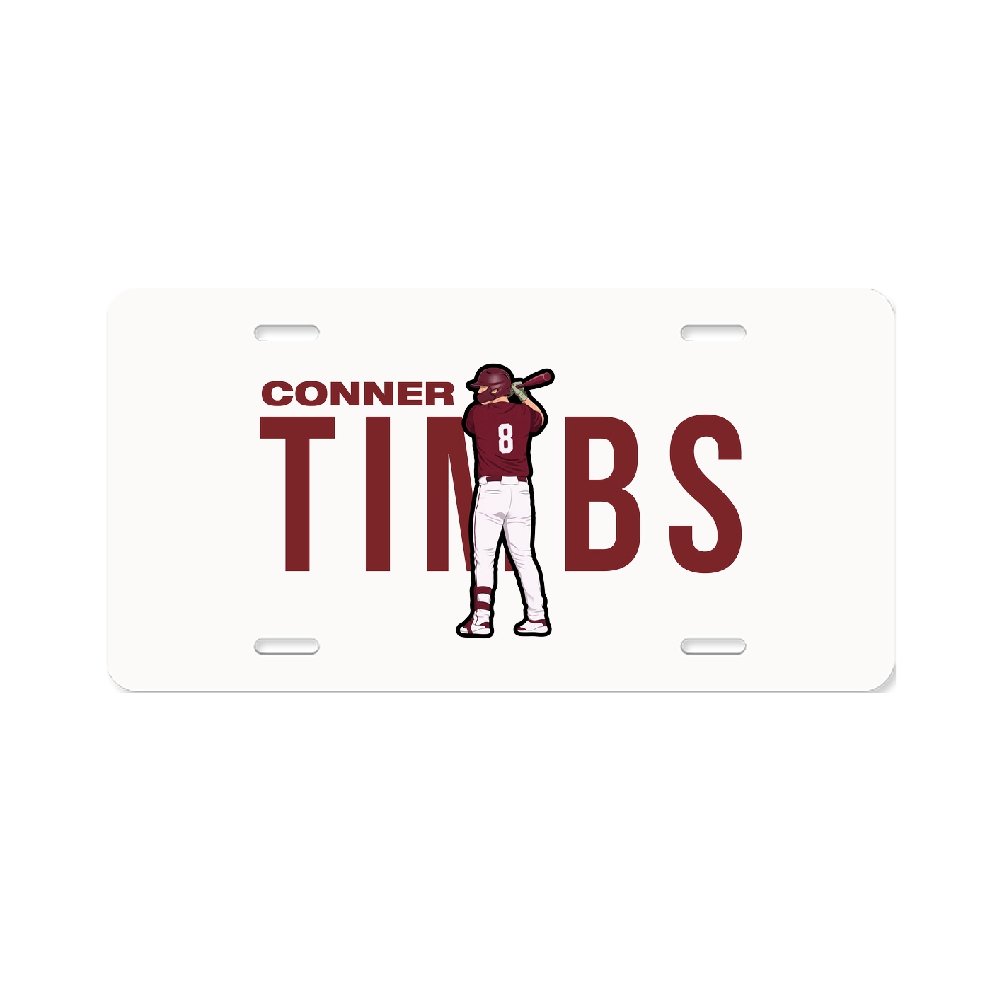 License Plate — Player Name in Classic