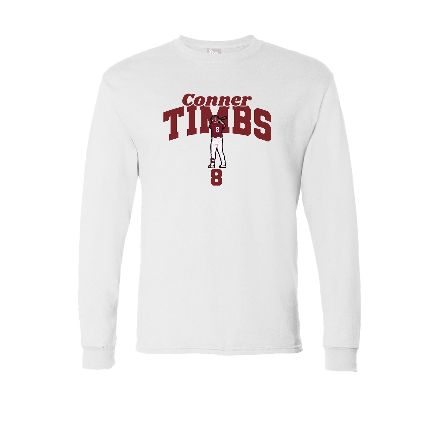 Long Sleeve Tee — Signature Arch in White