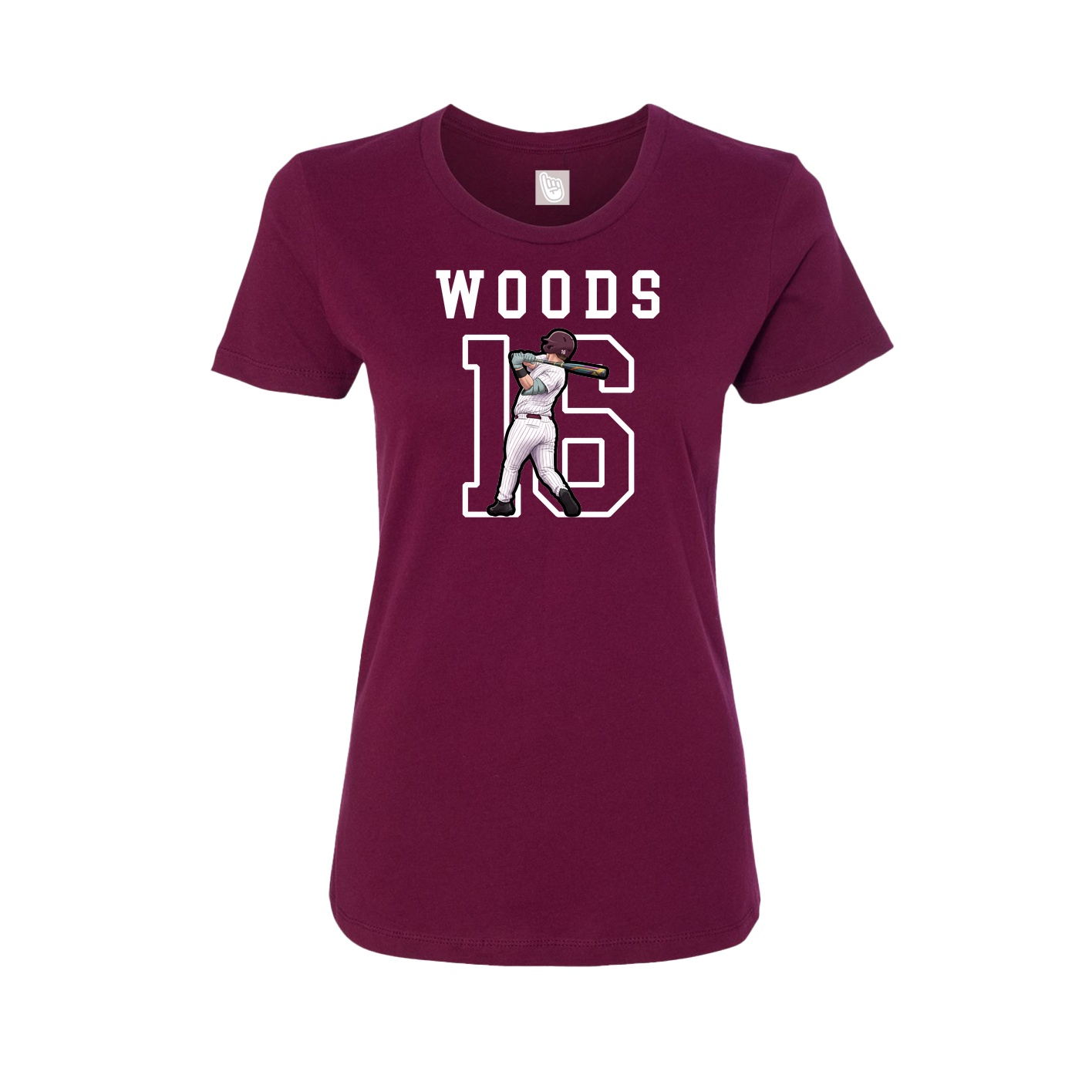 Fitted Women's Tee — Shirsey in Maroon