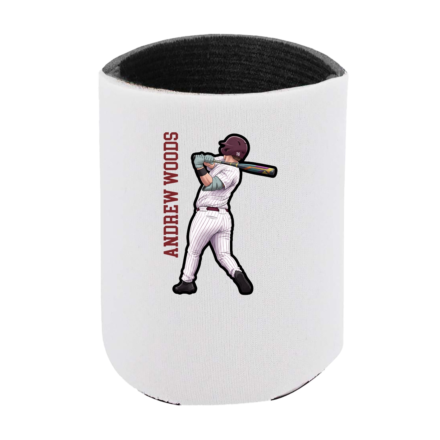 Can Holder — Name Vertical in White