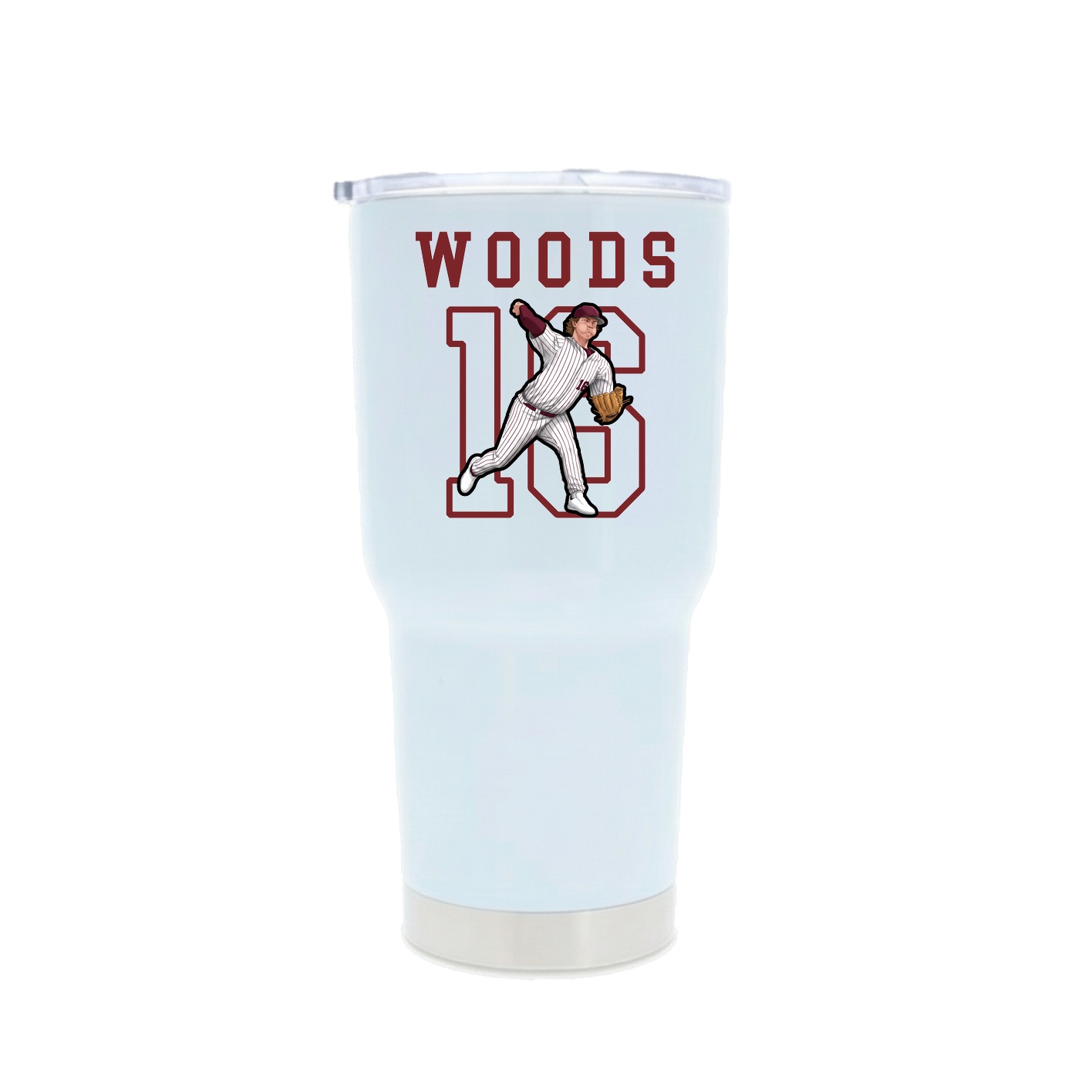 30oz Stainless Steel Tumbler — Shirsey in White