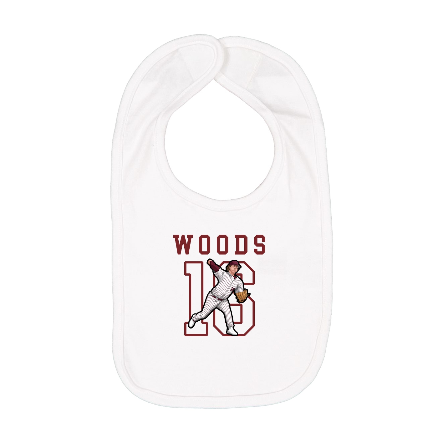 Infant Bib — Shirsey in White